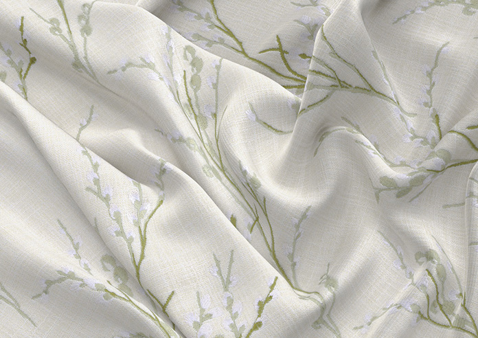 Laura Ashley Pussy Willow Embroidery, Hedgerow - Twist&Fit Roman Blind - Image 4